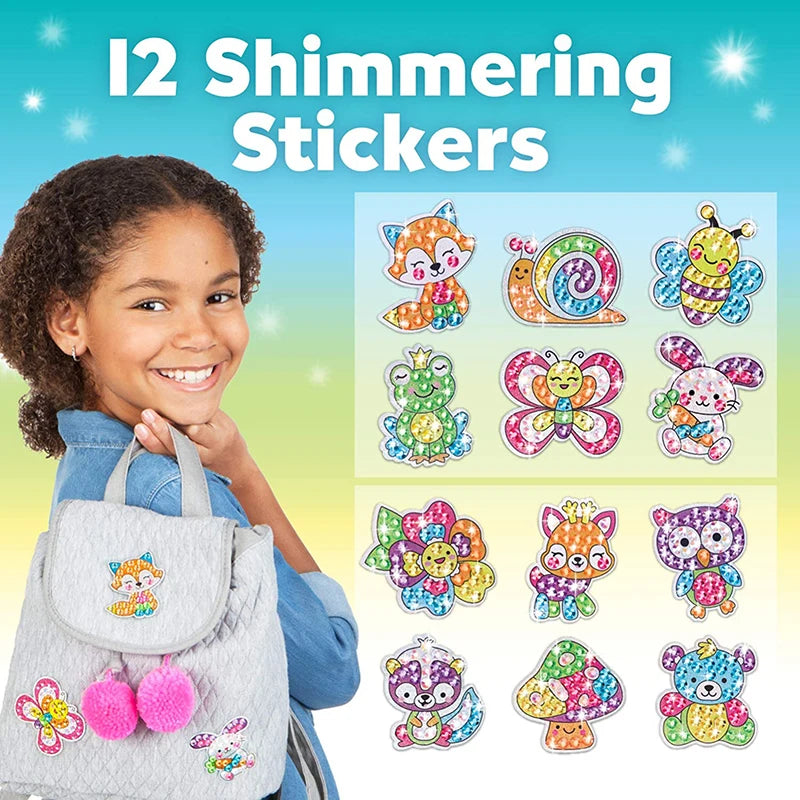 12 Big Gem Diamond Painting Sticker Art Kit