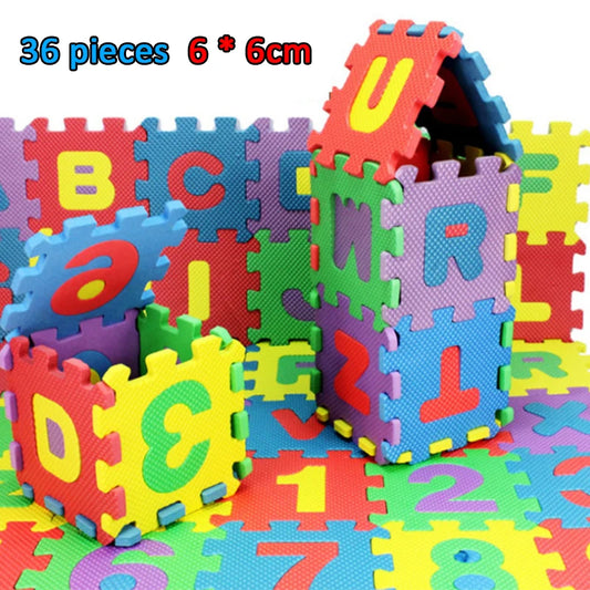 36pcs/set Montessori MINI 3D Baby Letters & Numbers