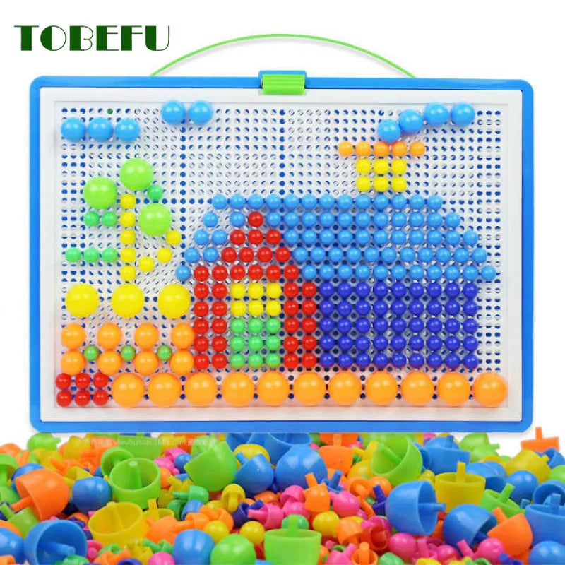 296 Pieces/Set Box-Packed Nail Beads Board for Kids