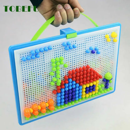 296 Pieces/Set Box-Packed Nail Beads Board for Kids