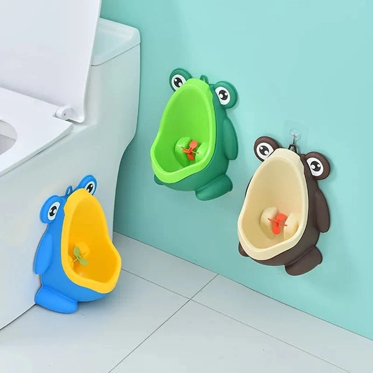 Cute Frog Potty Training Urinal With Fun Aiming Target