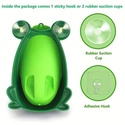 Cute Frog Potty Training Urinal With Fun Aiming Target