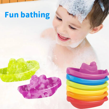 Baby Bath Toys Colorful Stacking Cups