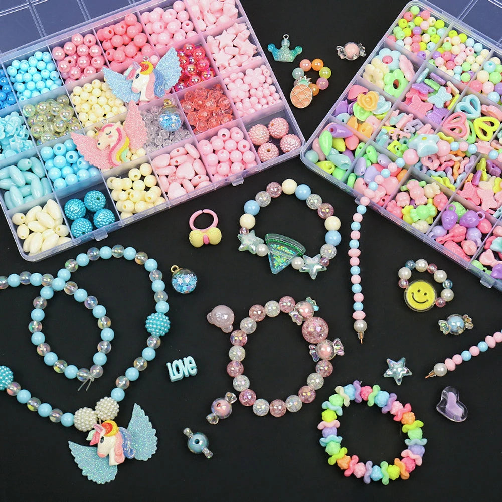 500pcs DIY Child Jewelry Bead Kit.