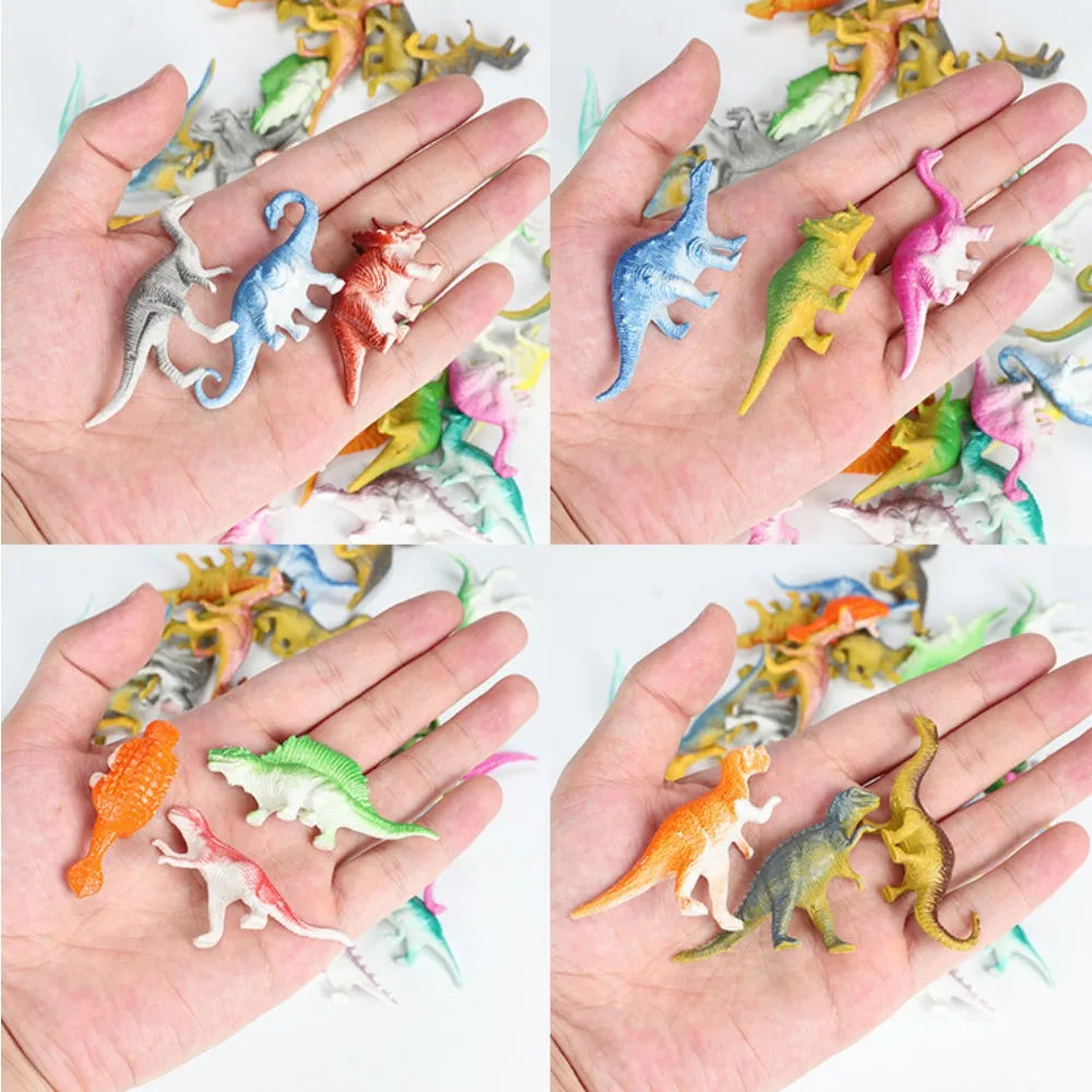 39Pcs/Lot Mini Dinosaur Figures