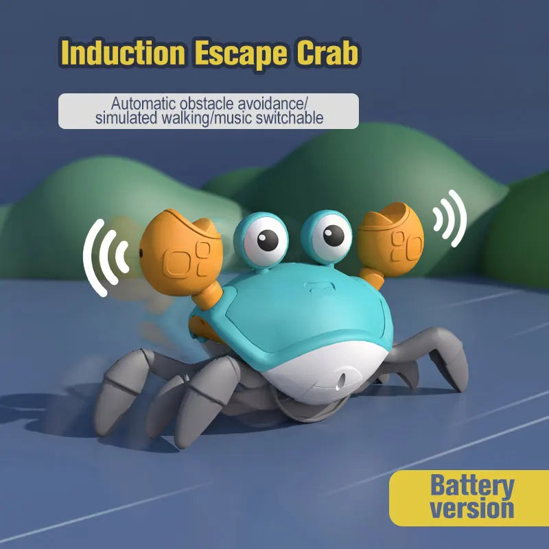 Kids Crawling Crab Musical Dancing Run Away Toy