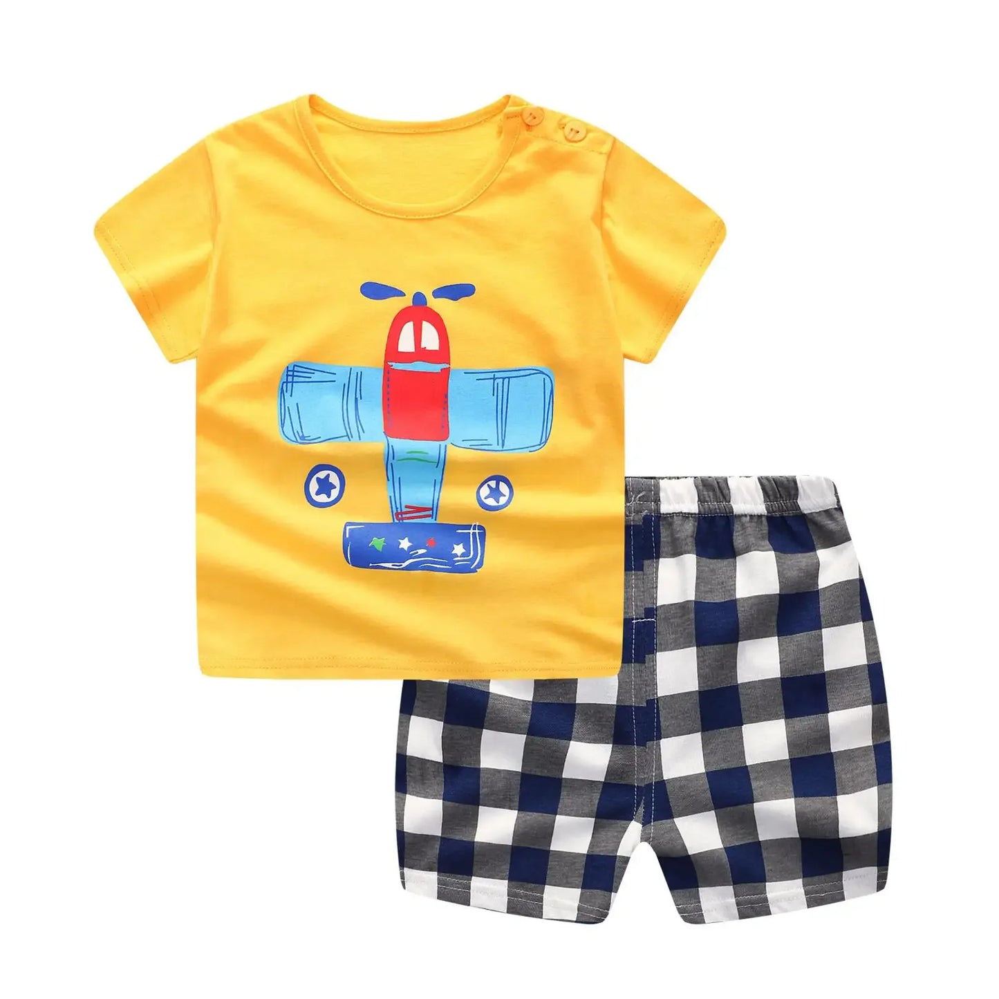 Brand Cotton Baby Sets Leisure Sports Boy T-shirt + Shorts Sets Toddler Clothing Baby Boy Clothes