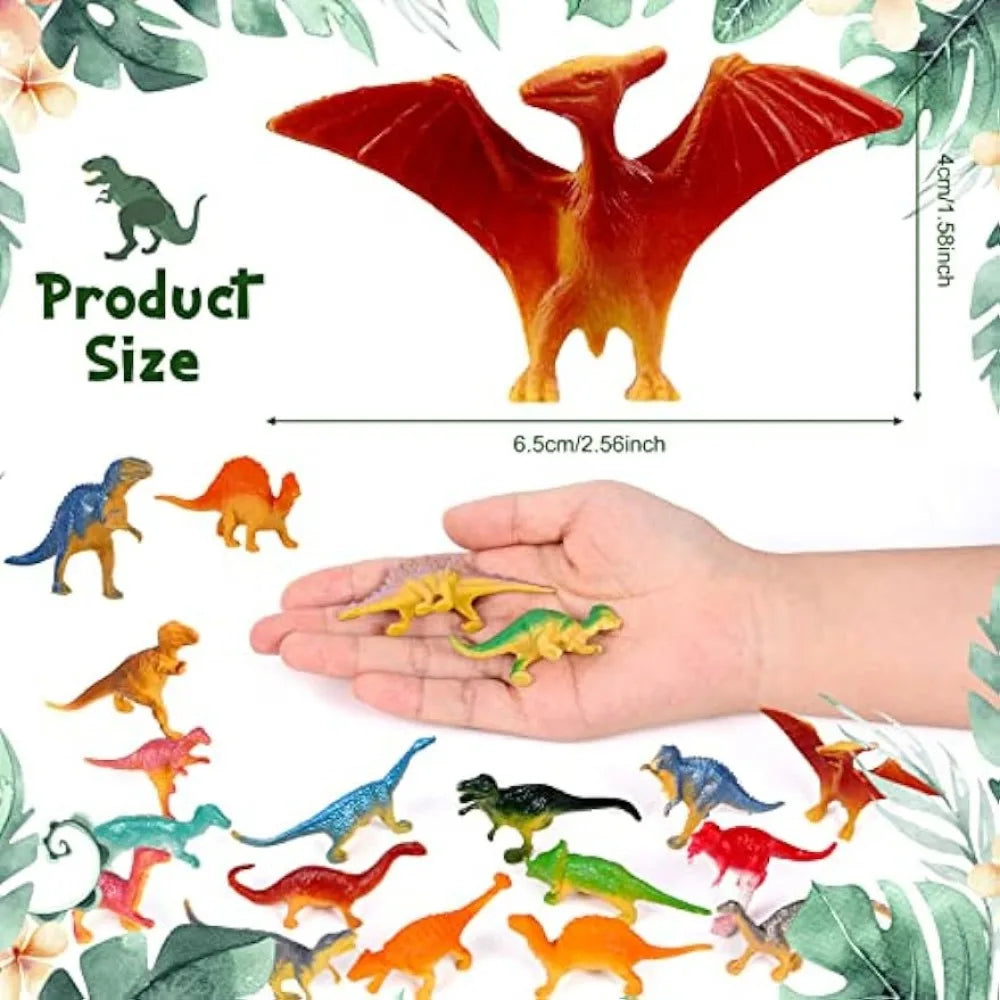 39Pcs/Lot Mini Dinosaur Figures