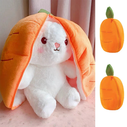 25cm Cute Strawberry Carrot Rabbit Plush Toy Stuffed