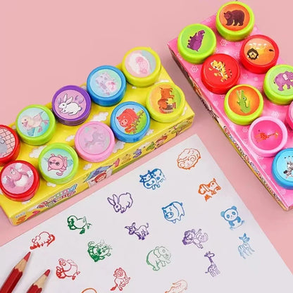 10pcs Assorted Stamps for Kids