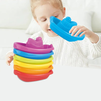 Baby Bath Toys Colorful Stacking Cups