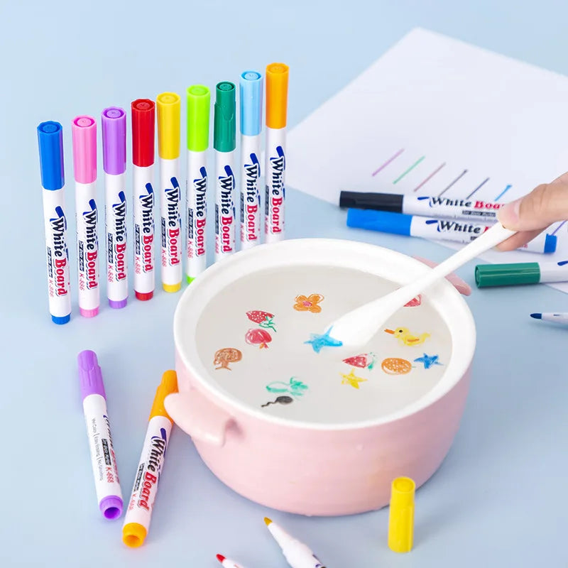 Magical Water Floating Art with Pen With Spoon