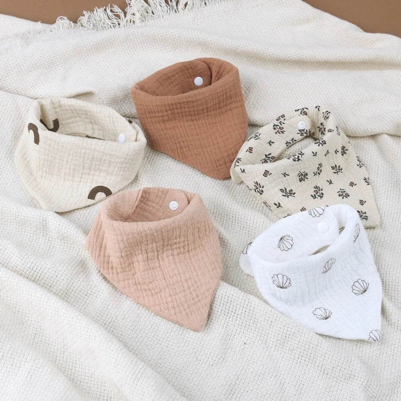 4Pcs/Lot Baby Cotton Bibs