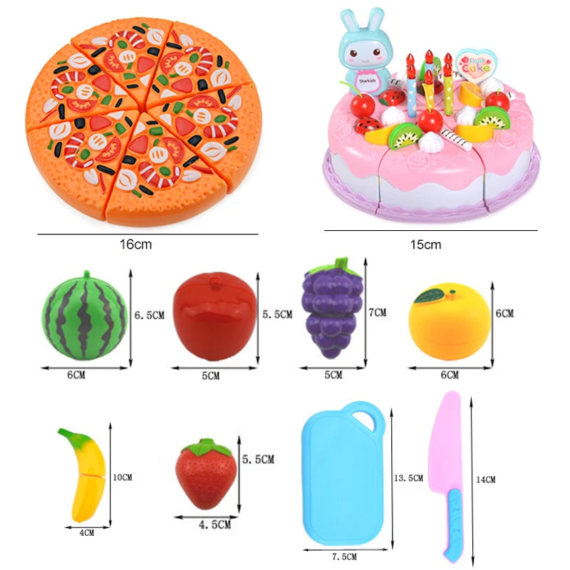 Simulated Plastic Kitchen Toys - Cutting Food Kids Toy