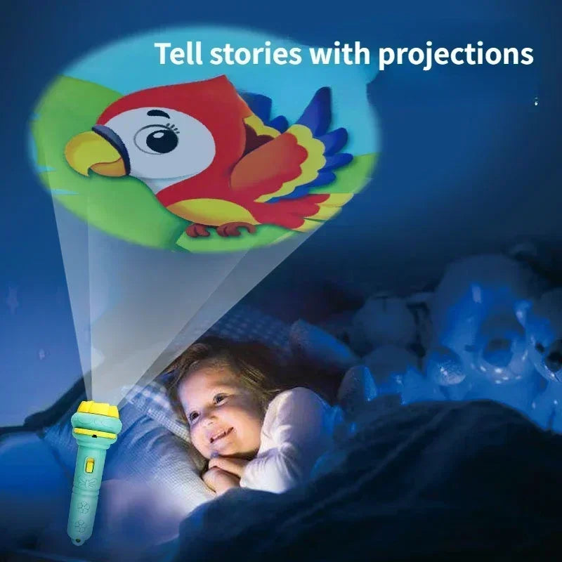 Cartoon Children's Projector Flashlight Mini Projector