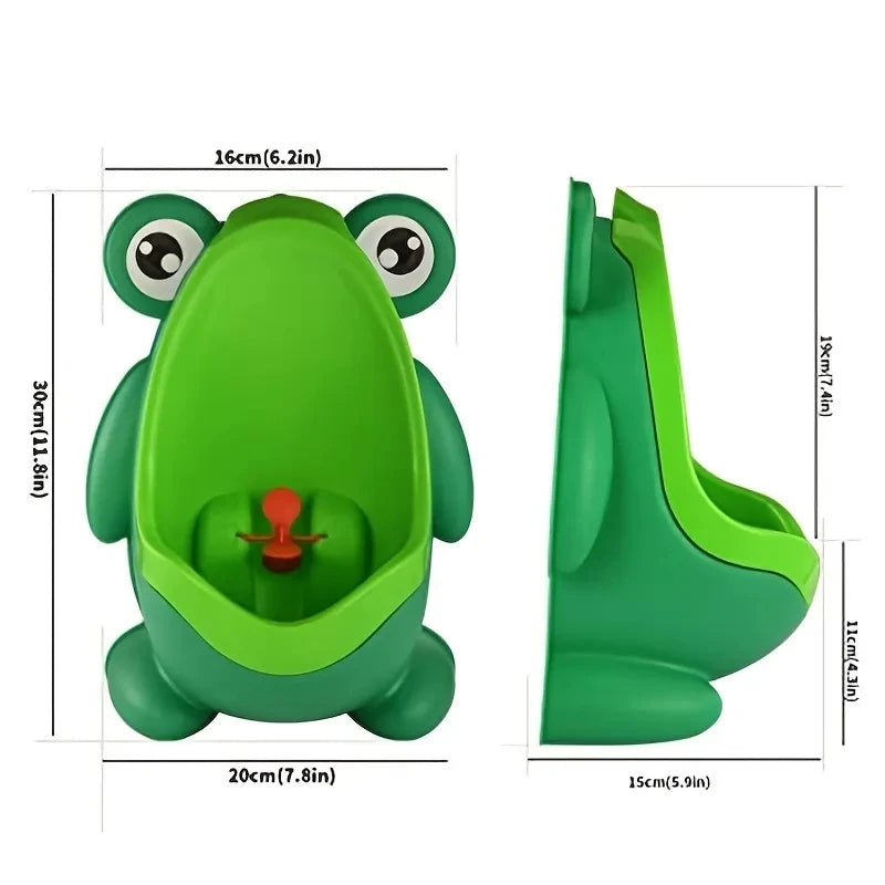 Cute Frog Potty Training Urinal With Fun Aiming Target