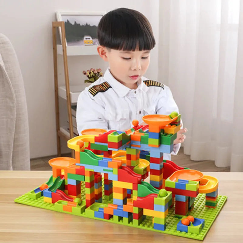 168-336PCS Marble Run Blocks