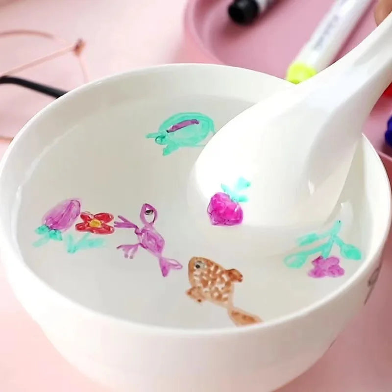 Magical Water Floating Art with Pen With Spoon