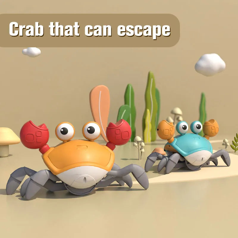 Kids Crawling Crab Musical Dancing Run Away Toy