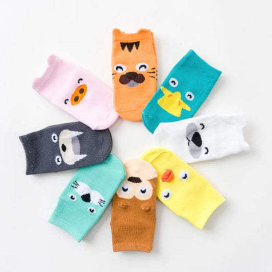 Baby Socks with Colorful Animals