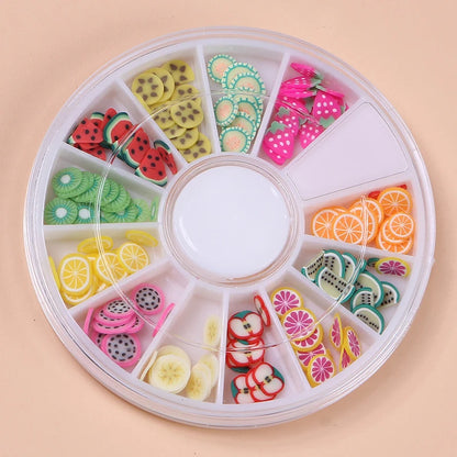 1Box Fruit slices -  Kids DIY Slime/Nail Accessories Supplies