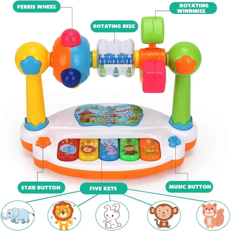 Baby Piano Toys with Light Sound, Musical Toys for Toddlers