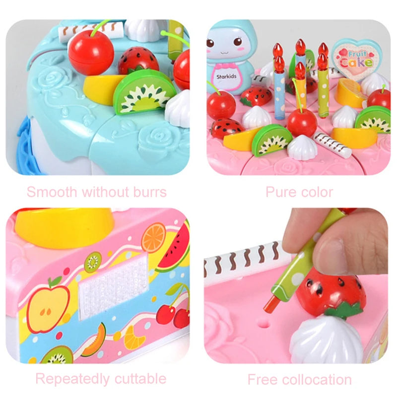 Simulated Plastic Kitchen Toys - Cutting Food Kids Toy