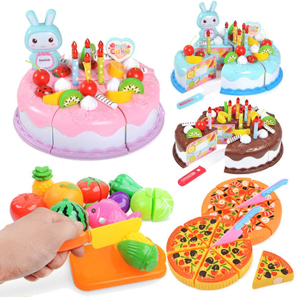 Simulated Plastic Kitchen Toys - Cutting Food Kids Toy