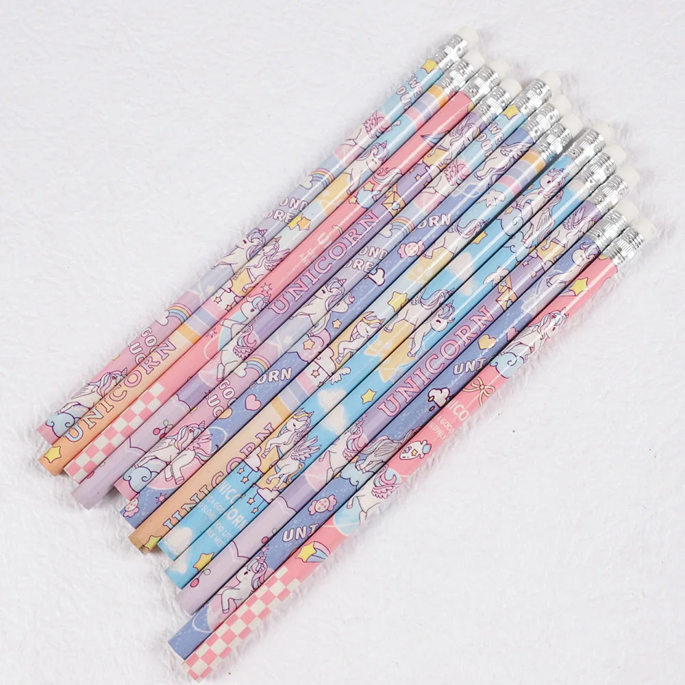 24Pcs Unicorn/Mermaid Pencils for Kids